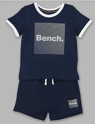 New Bench Baby Boys / Girls T-Shirt & Shorts Outfit 2 Piece Set Logo  Licenced • £14.95