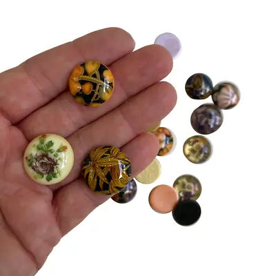 $0.99 • Buy 20 Mm 25 Mm Vintage Cabochon Variety Pack Multiple Designs For Jewelry Making