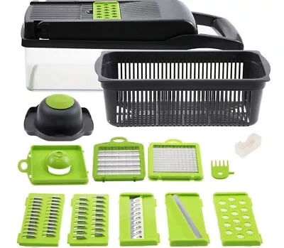 16 In 1 Vegetable Chopper Fruit Slicer Food Dicer Kitchen Quick And Easy Peeler • £8.99