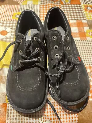 Kickers Kick Lo Men Black Leather Shoes Mens 8.5 • $100