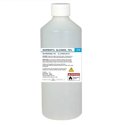 Isopropyl Alcohol 70% Ipa - Rubbing Alcohol - Sanitising & Disinfecting 1lt • $17.95