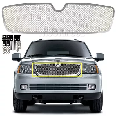 For 2003- 2006 Lincoln Navigator Front Mesh Grille Chrome Main Upper Grill SS • $132.99