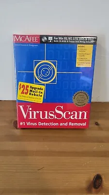 McAfee VirusScan For Win 95 / NT CD & 3.5  Disks Vers. 3.1x ~ New SEALED Vintage • $8.99