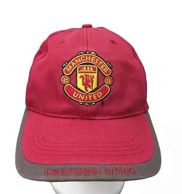 Retro Nike Manchester United Cap Hat Red S/M Elasticated Fit Football  • £16