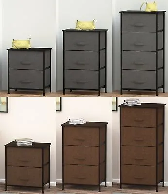 $38.99 • Buy 2/3/4 Drawers Storage Nightstand Bedroom Dresser Tower Cabinet Shelf Organizer