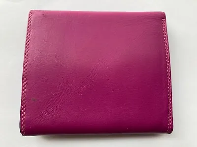 My Walit Bifold Pink/Purple Genuine Leather Women's Wallet • $22.50