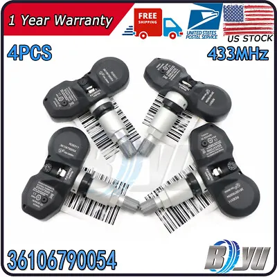 NEW 4x 36106790054 TIRE PRESSURE TPMS SENSOR For BMW X3 X6 M3 M6 535i 128i 328i • $49.49