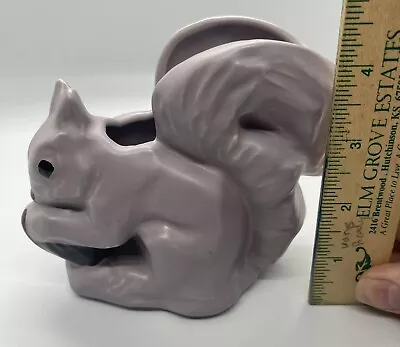 Vintage Rare Lavender McCoy Squirrel Planter! Look!!  • $18