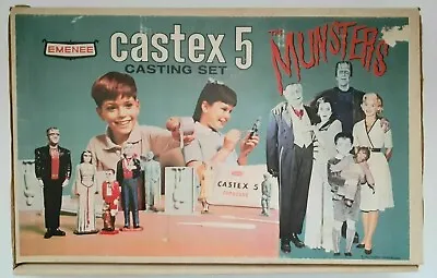 Original 1964 Emenee The MUNSTER'S CASTEX 5 Casting Set UNUSED Rare • $660