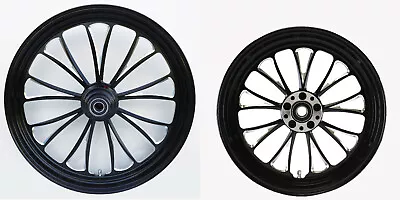 $1121.36 • Buy Manhattan Black Wheel 21 & 16  Front/rear Harley Sportster Nightster Iron 08-18