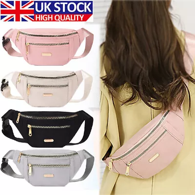 Women Ladies Bum Bag Waist Fanny Pack Holiday Travel Wallet Money Belt Bumbag UK • £4.99