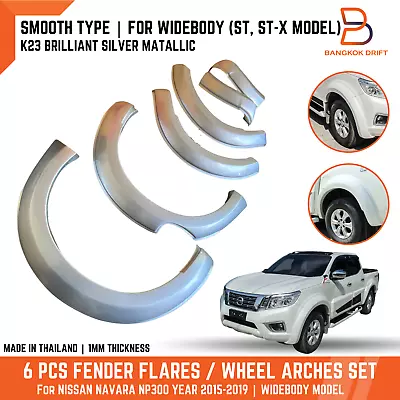 K23 Brilliant Grey Fender Flare Arch For Navara Np300 D23 St St-x Widebody 15-19 • $577.51