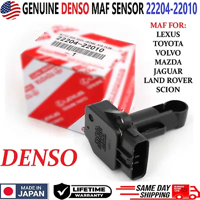 GENUINE DENSO Mass Air Flow Meter Sensor For 1999-2018 Toyota Lexus 22204-22010 • $179.95