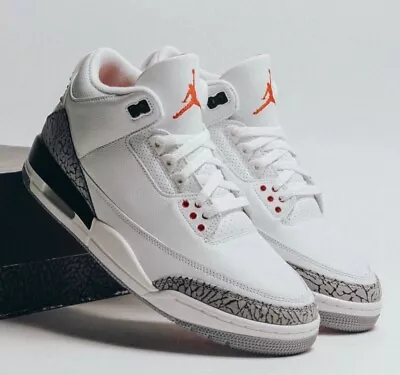 Jordan 3 Retro White Cement Reimagined US M 9/10/11✅Code: SAVESNE $70 OFF • $500