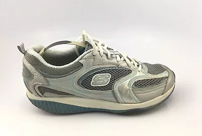 Skechers Shape Ups 12320 XF Accelerators Silver Walking Sneakers Shoes Sz 9 US • $22.49