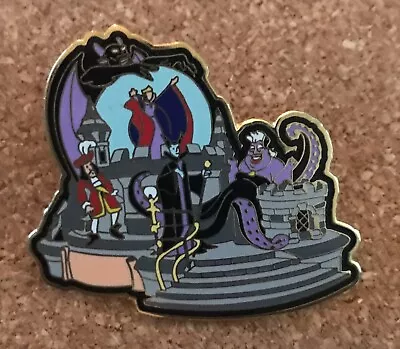 Disney Snowglobe Parade Villains Maleficent Chernabog Ursula Captain Hook Pin • $28.83