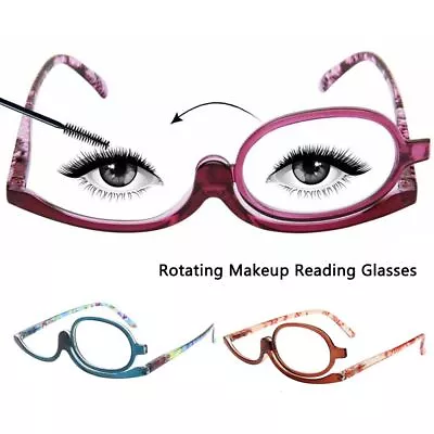 Glasses Folding Eyeglasses Magnifying Glasses Rotating Makeup Reading Glasses • £4.89