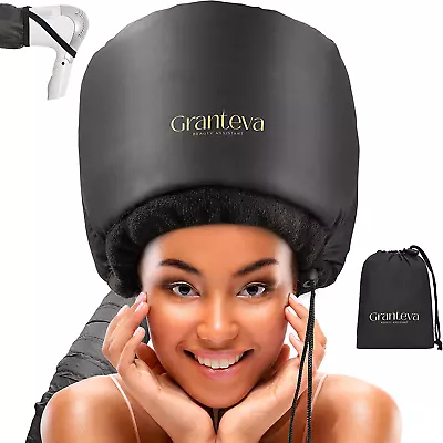 Hooded Hair Dryer W/A Headband Integrated That Reduces Heat Around Ears & Neck - • $26.88