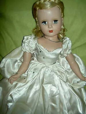 Gorgeous 1950 Hard Plastic Tagged Mme. Alexander 18  CINDERELLA Doll EXCELLENT • $795