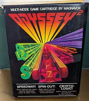 1978 Magnavox Odyssey 2 Game  Speedway! Spin-out! Crypto-Logic! Complete CIB • $9.99