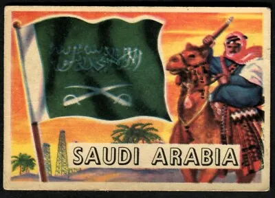 £2 • Buy Trade Card, A&BC Chewing Gum, FLAGS OF THE WORLD, 1959, Std, Saudi Arabia, #30
