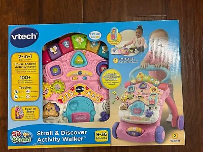 VTech Stroll And Discover Activity Walker 2 In 1 - Pink • $40