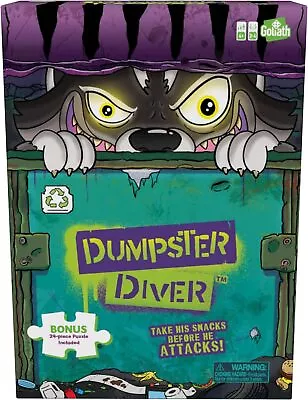 Goliath Dumpster Diver Game W/ 24pc Puzzle - Take Raccoon's Snacks Before...  • $20.69