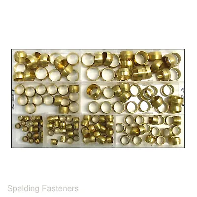 Metric Brass Compression Olives - Assorted Box & Individual Sizes Available • £7.93