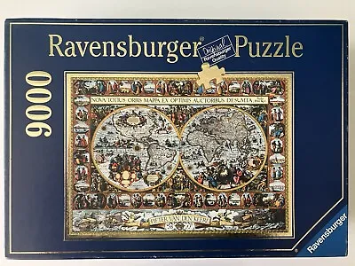 9000 Piece Jigsaw Puzzle Ravensburger Big World Map 1611 SEALED BAGS Rare Puzzle • $189.99