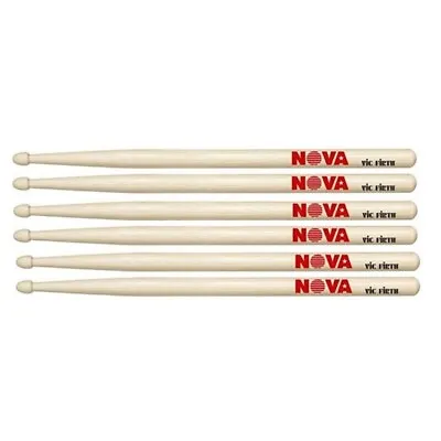 $43.51 • Buy Vic Firth Nova 5B Wood Tip 3 Pairs American Hickory  Drumsticks