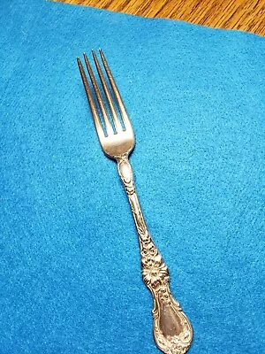 Floral Wallace Silverplate.  Pat. June 6 1903.  7 Inch Dinner Fork. • $12.50