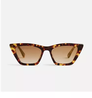 NWT J Crew Angular Cat Eye Sunglasses Lido Dark Tortoiseshell • $41