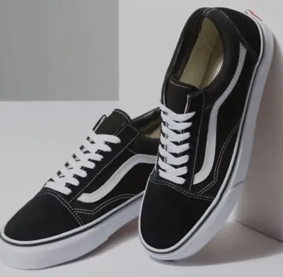 Vans Old Skool Skateboard New Black White Mens Womens Sneakers Tennis Shoes • $63.99