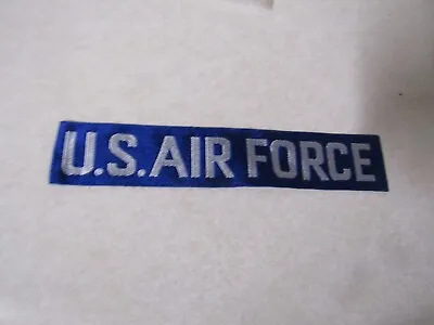 Military Patch Sew On Name Tape Tag Vintage Us Air Force Blue And White Nos • $2.99