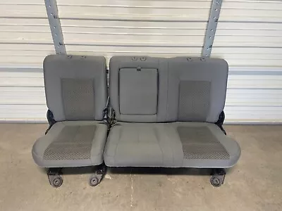 1999-2016 Ford F250 F350 F450 Super Duty Rear Seats Gray Cloth Crew Cab • $349.99