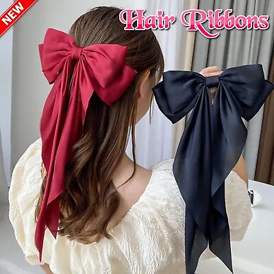 Hair Clip Alligator Baby Toddler Girl Kids Grosgrain Ribbon Bow -  21 Cm X 40 Cm • $11.99
