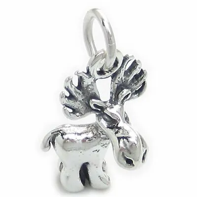 Moose Sterling Silver Charm .925 X 1 Mooses Animal Charms • $17.12