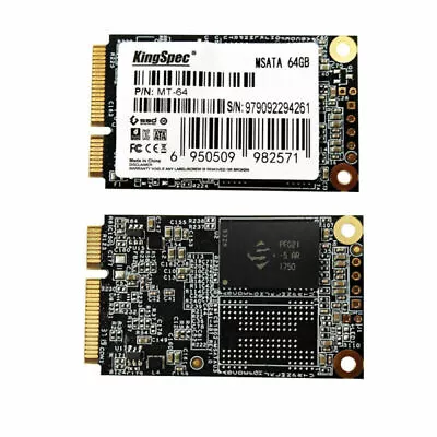 32G 64G 128GB 256GB KingSpec MSATA MINI SATAIII 3D NAND SSD For LENOVO DELL ASUS • £20.38