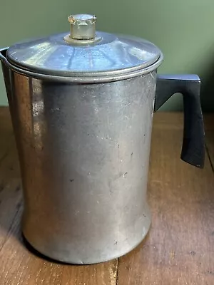 Vintage Foley Aluminum 14-cup Coffee Pot Maker Stovetop Missing Basket Lid • $14.99