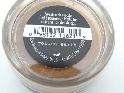 I.d. BareMinerals Eyecolor 0.57g - GOLDEN EARTH - NEW SEALED NO BOX Eye Shadow • £12.99