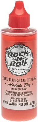 Rock-N-Roll ABSOLUTE DRY LUBE Bike Chain Lube Red 4oz Drip Bottle • $10.25