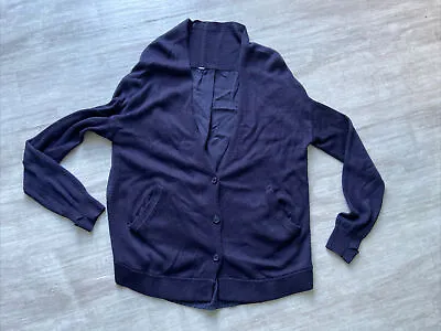 Lululemon Navy Blue  Cardi In The Front  Cardigan Sweater Size 6?* GUC • $19.99