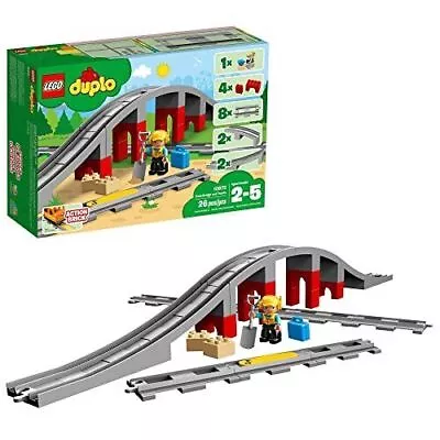 LEGO DUPLO Town Train Bridge And Tracks 10872 - Toy Set • $78.38