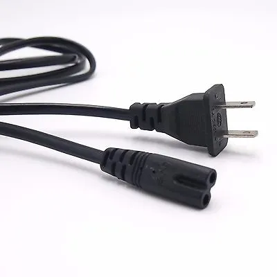 US 2 Prong 2 Pin AC Power Cord Cable Charge Adapter Or PC Laptop PS2 PS3 • $4.99