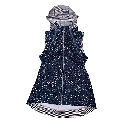 Lululemon Go The Distance Vest Size 6 Buttonfly Texture Mink Berry Black Hooded  • $65