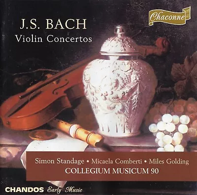 J.S. Bach - Violin Concertos / Standage Comberti Golding Collegium Musicum 90 • £4.89