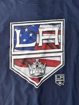 Fanatics LA Kings NHL T Shirt American Flag 2XL Men’s Blue • $12.75