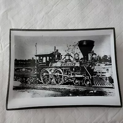 Trinket Tray Decor Vintage Monon Train Black & White Picture Glass 6.5  X 4.75  • $14.99