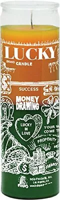 Indio 7 Day Candle 2 Color Money Drawing - Gold/Green • $30.18