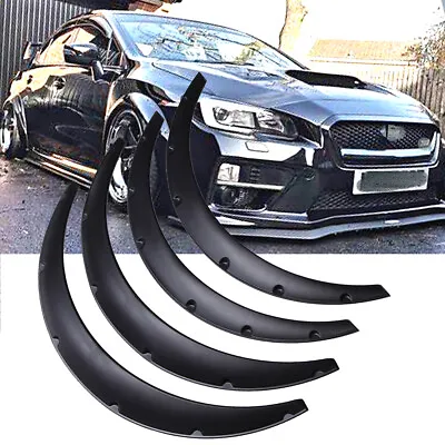 Universal For Subaru WRX STI Wheel Arches Fender Flares Durable PU Wide Body Kit • $69.89